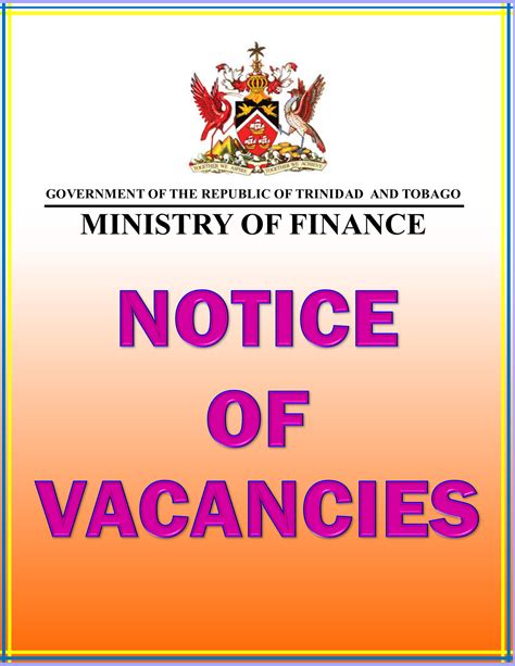 Notice of Vacancies .
